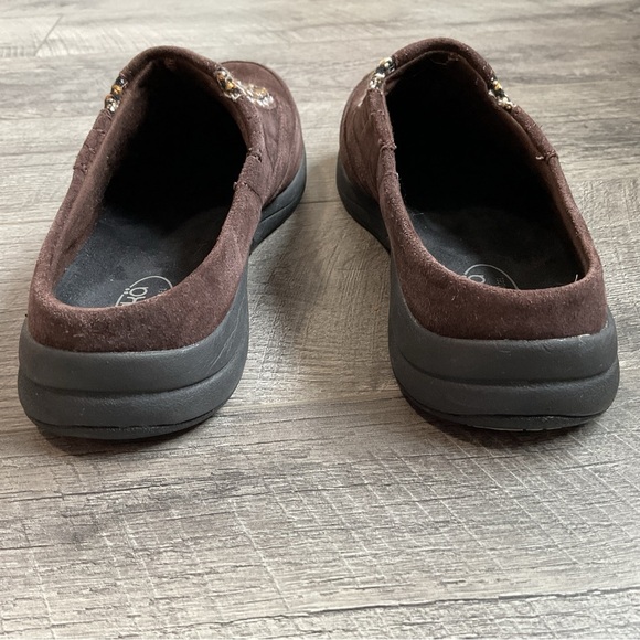 Ryka Freelance Brown Suede Slip On Mules Size 8 - Picture 4 of 10